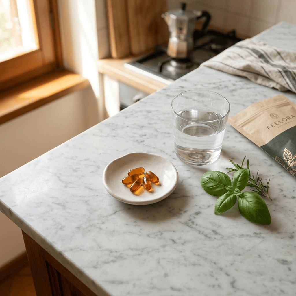 NAC600 & NAD+ Complesso Quotidiano — 600 mg per softgel, in olio MCT.